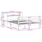 vidaXL Bookcase Bed without Mattress 140x200 cm Solid Wood Pine