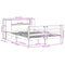 vidaXL Bookcase Bed without Mattress White 140x200 cm Solid Wood Pine