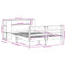 vidaXL Bookcase Bed without Mattress 150x200 cm King Size Solid Wood Pine