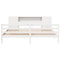 vidaXL Bookcase Bed without Mattress White 180x200 cm Super King Solid Wood Pine