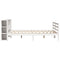 vidaXL Bookcase Bed without Mattress White 180x200 cm Super King Solid Wood Pine