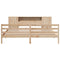 vidaXL Bookcase Bed without Mattress 200x200 cm Solid Wood Pine