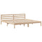 vidaXL Bookcase Bed without Mattress 200x200 cm Solid Wood Pine
