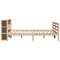 vidaXL Bookcase Bed without Mattress 200x200 cm Solid Wood Pine