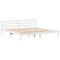 vidaXL Bookcase Bed without Mattress White 200x200 cm Solid Wood Pine
