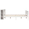 vidaXL Bookcase Bed without Mattress White 200x200 cm Solid Wood Pine