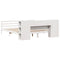 vidaXL Bookcase Bed without Mattress White 200x200 cm Solid Wood Pine