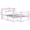 vidaXL Bookcase Bed without Mattress Wax Brown 120x190 cm Small Double Solid Wood Pine