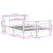 vidaXL Bookcase Bed without Mattress Wax Brown 120x200 cm Solid Wood Pine