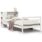 vidaXL Bookcase Bed without Mattress White 75x190 cm Small Single Solid Wood Pine
