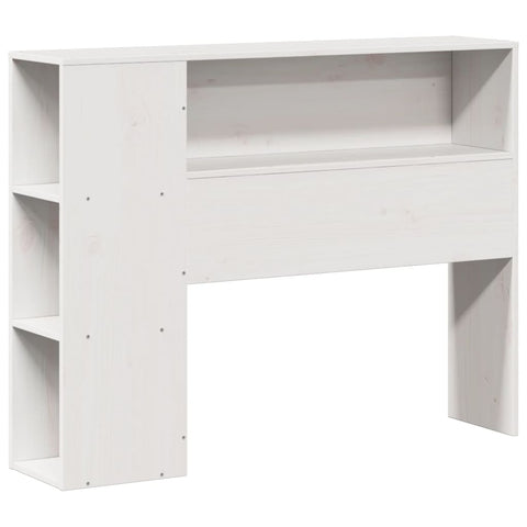 vidaXL Bookcase Bed without Mattress White 75x190 cm Small Single Solid Wood Pine