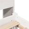 vidaXL Bookcase Bed without Mattress White 75x190 cm Small Single Solid Wood Pine