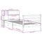 vidaXL Bookcase Bed without Mattress White 75x190 cm Small Single Solid Wood Pine