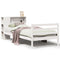 vidaXL Bookcase Bed without Mattress White 90x200 cm Solid Wood Pine