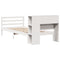vidaXL Bookcase Bed without Mattress White 90x200 cm Solid Wood Pine