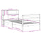 vidaXL Bookcase Bed without Mattress Wax Brown 75x190 cm Small Single Solid Wood
