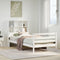 vidaXL Bookcase Bed without Mattress White 90x190 cm Single Solid Wood Pine