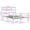 vidaXL Bookcase Bed without Mattress 120x190 cm Small Double Solid Wood Pine