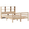 vidaXL Bookcase Bed without Mattress 135x190 cm Solid Wood Pine