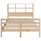 vidaXL Bookcase Bed without Mattress 135x190 cm Solid Wood Pine
