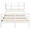 vidaXL Bookcase Bed without Mattress White 140x190 cm Solid Wood Pine