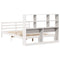 vidaXL Bookcase Bed without Mattress White 140x190 cm Solid Wood Pine