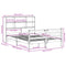 vidaXL Bookcase Bed without Mattress White 140x190 cm Solid Wood Pine