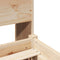 vidaXL Bookcase Bed without Mattress 90x200 cm Solid Wood Pine