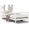 vidaXL Bookcase Bed without Mattress White 90x200 cm Solid Wood Pine