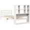 vidaXL Bookcase Bed without Mattress White 90x200 cm Solid Wood Pine