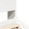 vidaXL Bookcase Bed without Mattress White 90x200 cm Solid Wood Pine