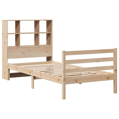 vidaXL Bookcase Bed without Mattress 100x200 cm Solid Wood Pine