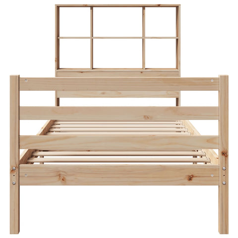vidaXL Bookcase Bed without Mattress 100x200 cm Solid Wood Pine
