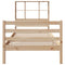 vidaXL Bookcase Bed without Mattress 100x200 cm Solid Wood Pine