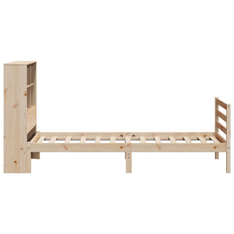 vidaXL Bookcase Bed without Mattress 100x200 cm Solid Wood Pine