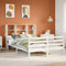 vidaXL Bookcase Bed without Mattress White 120x200 cm Solid Wood Pine