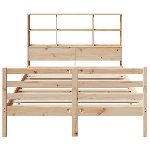 vidaXL Bookcase Bed without Mattress 140x200 cm Solid Wood Pine