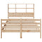 vidaXL Bookcase Bed without Mattress 140x200 cm Solid Wood Pine