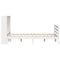 vidaXL Bookcase Bed without Mattress White 140x200 cm Solid Wood Pine
