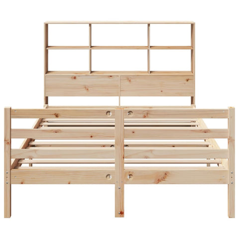 vidaXL Bookcase Bed without Mattress 150x200 cm King Size Solid Wood Pine