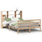 vidaXL Bookcase Bed without Mattress 160x200 cm Solid Wood Pine