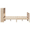 vidaXL Bookcase Bed without Mattress 160x200 cm Solid Wood Pine