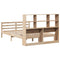 vidaXL Bookcase Bed without Mattress 160x200 cm Solid Wood Pine