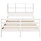 vidaXL Bookcase Bed without Mattress White 160x200 cm Solid Wood Pine