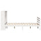 vidaXL Bookcase Bed without Mattress White 160x200 cm Solid Wood Pine