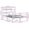 vidaXL Bookcase Bed without Mattress White 160x200 cm Solid Wood Pine