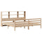 vidaXL Bookcase Bed without Mattress 180x200 cm Super King Solid Wood Pine
