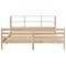 vidaXL Bookcase Bed without Mattress 180x200 cm Super King Solid Wood Pine