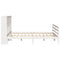 vidaXL Bookcase Bed without Mattress White 180x200 cm Super King Solid Wood Pine