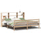 vidaXL Bookcase Bed without Mattress 200x200 cm Solid Wood Pine